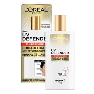 L’oréal UV Defender Protector Solar Fluido Invisible FPS50+ 40 g